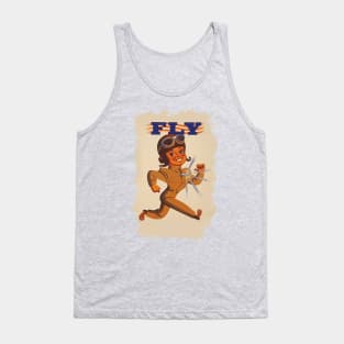 ✪ FLY ✪ WWII US Air Force promotional vintage poster ✪ Retouched Fan Art Tank Top